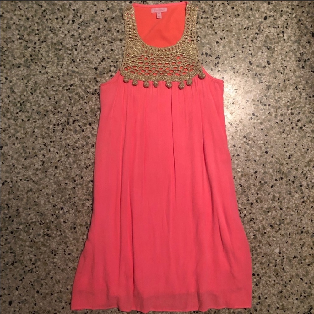 NWOT Lilly Pulitzer Rachelle Dress Pink Sun Ray XS
